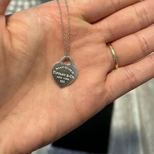 Tiffany & Co. Please Return to Tiffany & Co. New York, Heart Tag Pendant